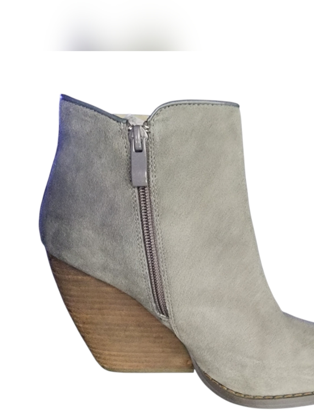 Very Volatile - Whitby Demi Wedge Suede Ankle Bootie, Womens 7.5 - Picture 6 of 12